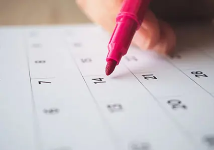 Magnesium Tagesbedarf im Kalender markieren