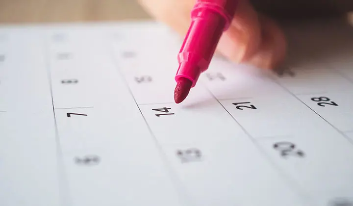 Magnesium Tagesbedarf im Kalender markieren