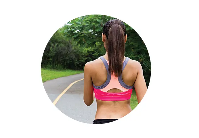 Spezielle Sport-BHs bei Intertrigo