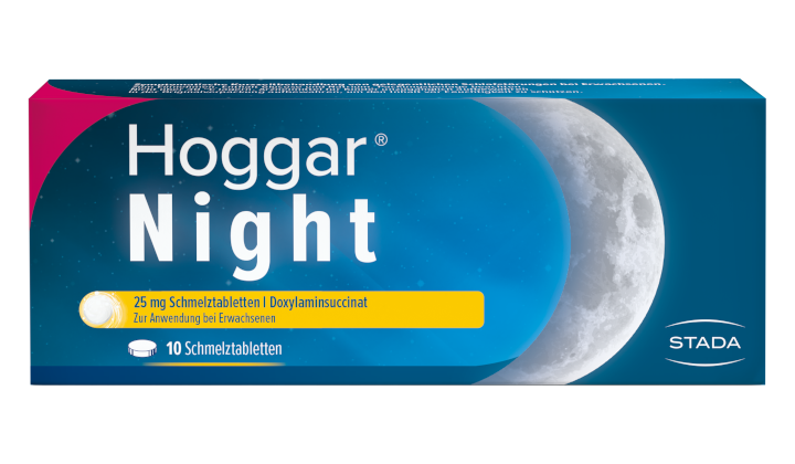 Hoggar Night Schmelztabletten Packung